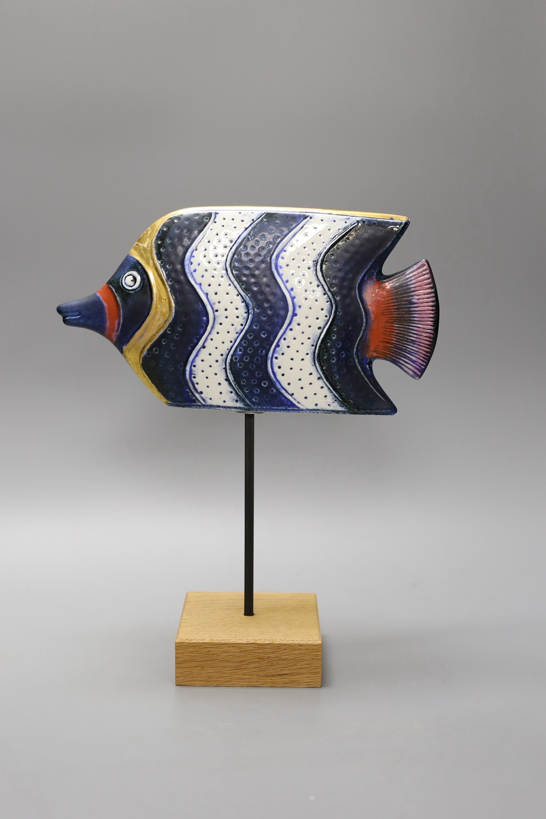 A Gustavsberg Lisa Larssen ceramic fish, 30cm